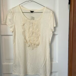 Ann Taylor medium ivory top new with tags